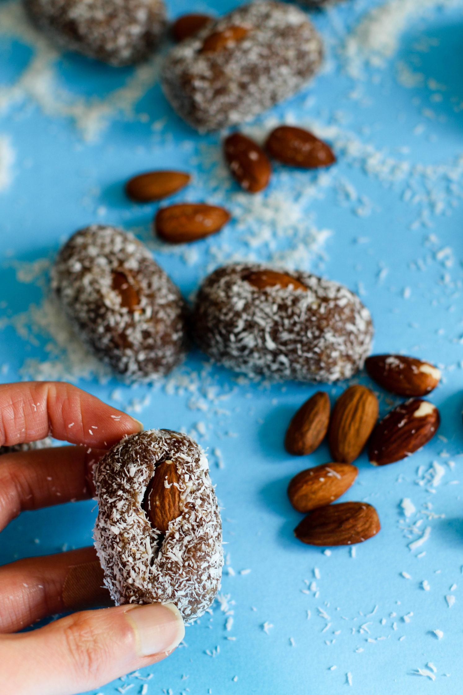 4 Ingredient Coconut Almond Rolled Dates Flora & Vino