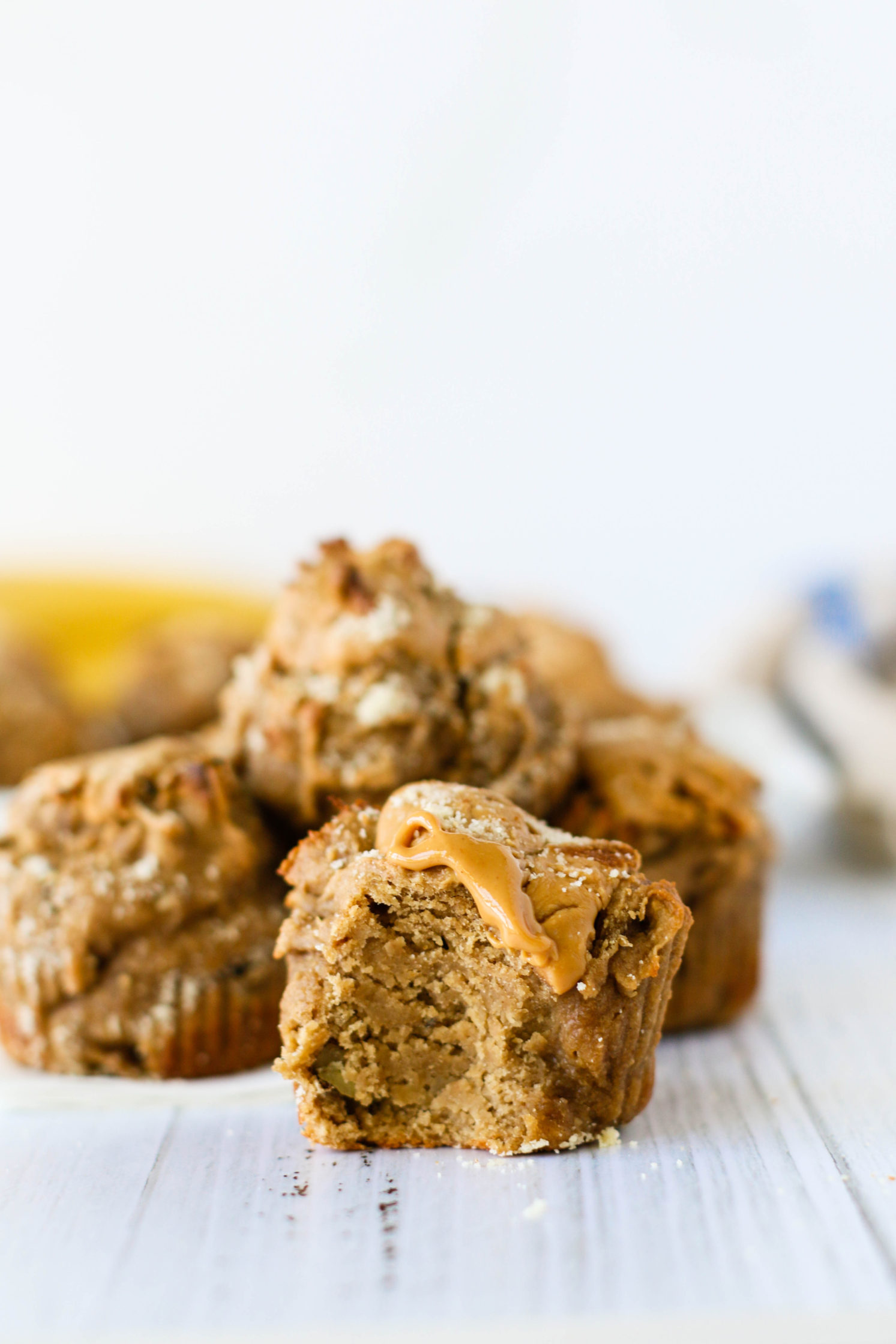 Peanut Butter Banana Bread Swirl Muffins (V, GF, OF, SF option) Flora
