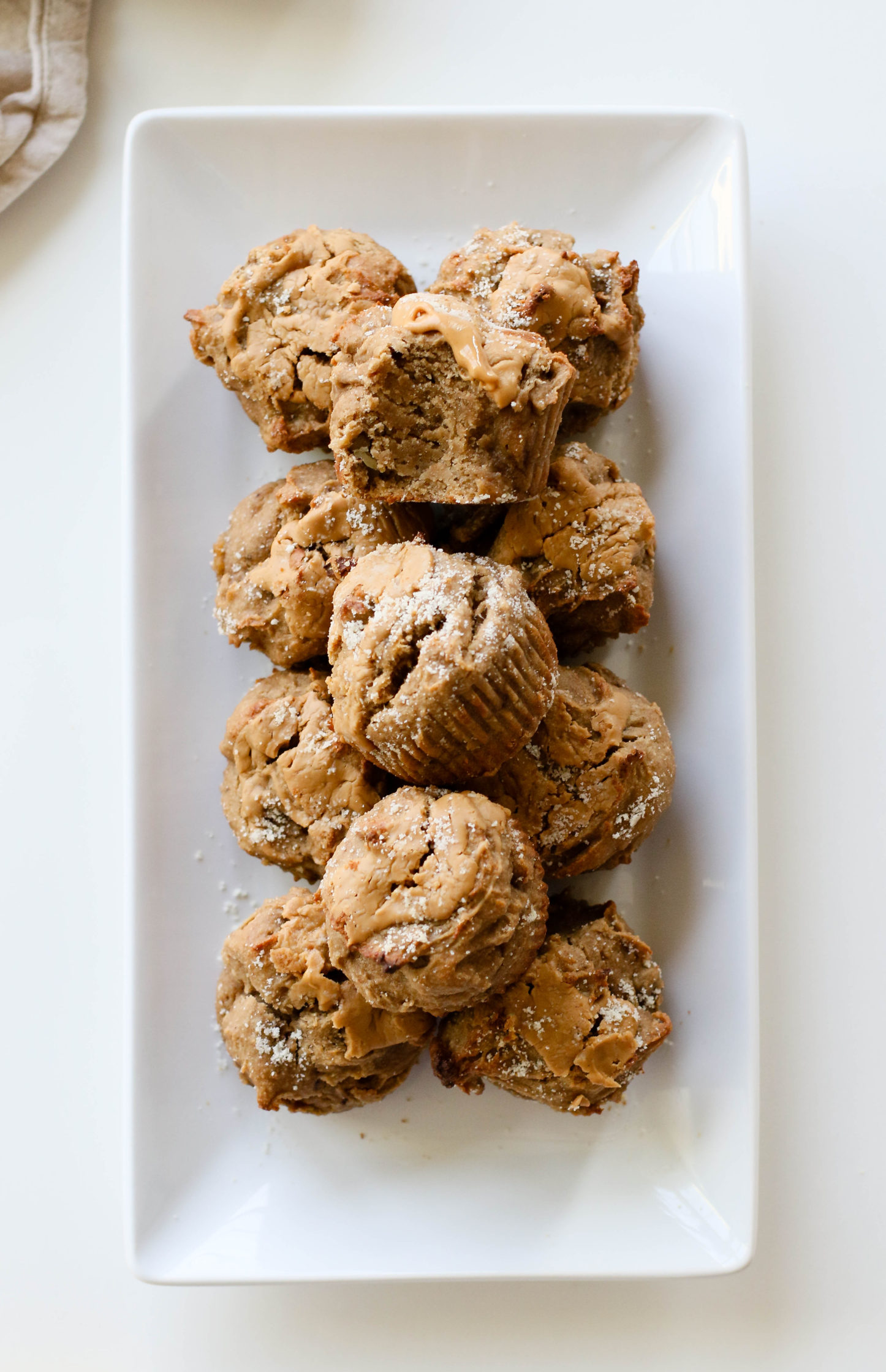 Peanut Butter Banana Bread Swirl Muffins (V, GF, OF, SF option) Flora