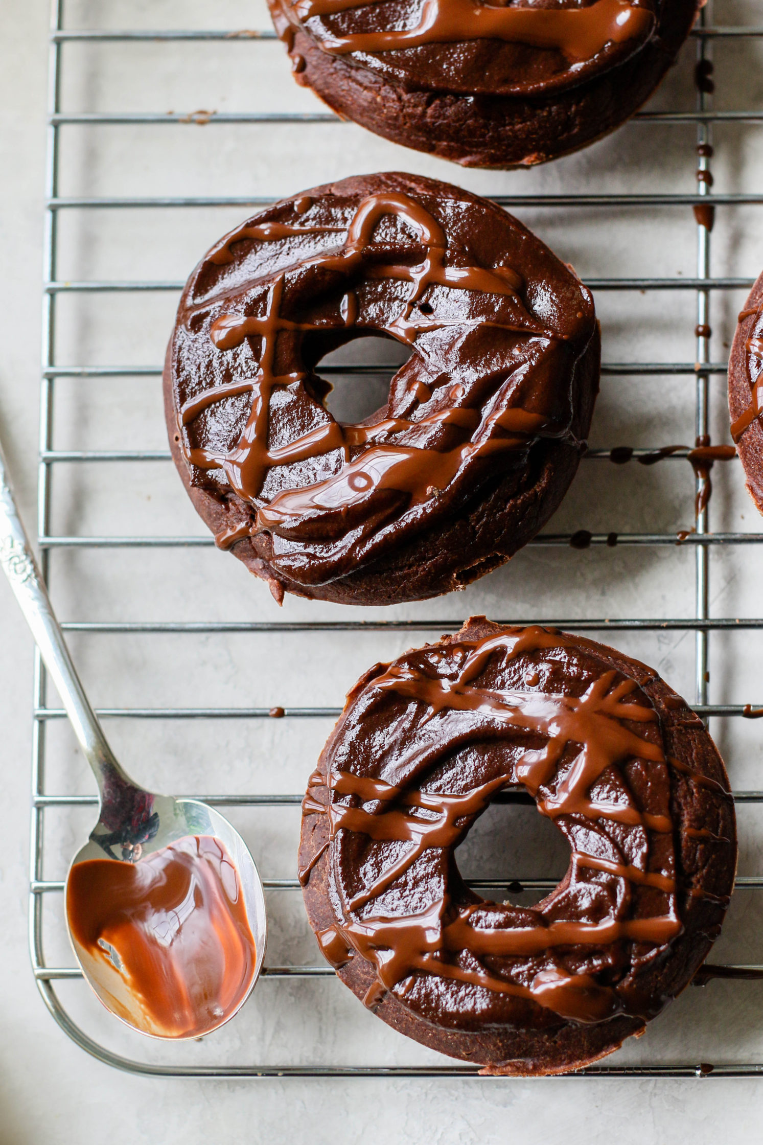 Chocolate Donuts with Chocolate Hazelnut Ganache (V, GF, OF) Flora & Vino