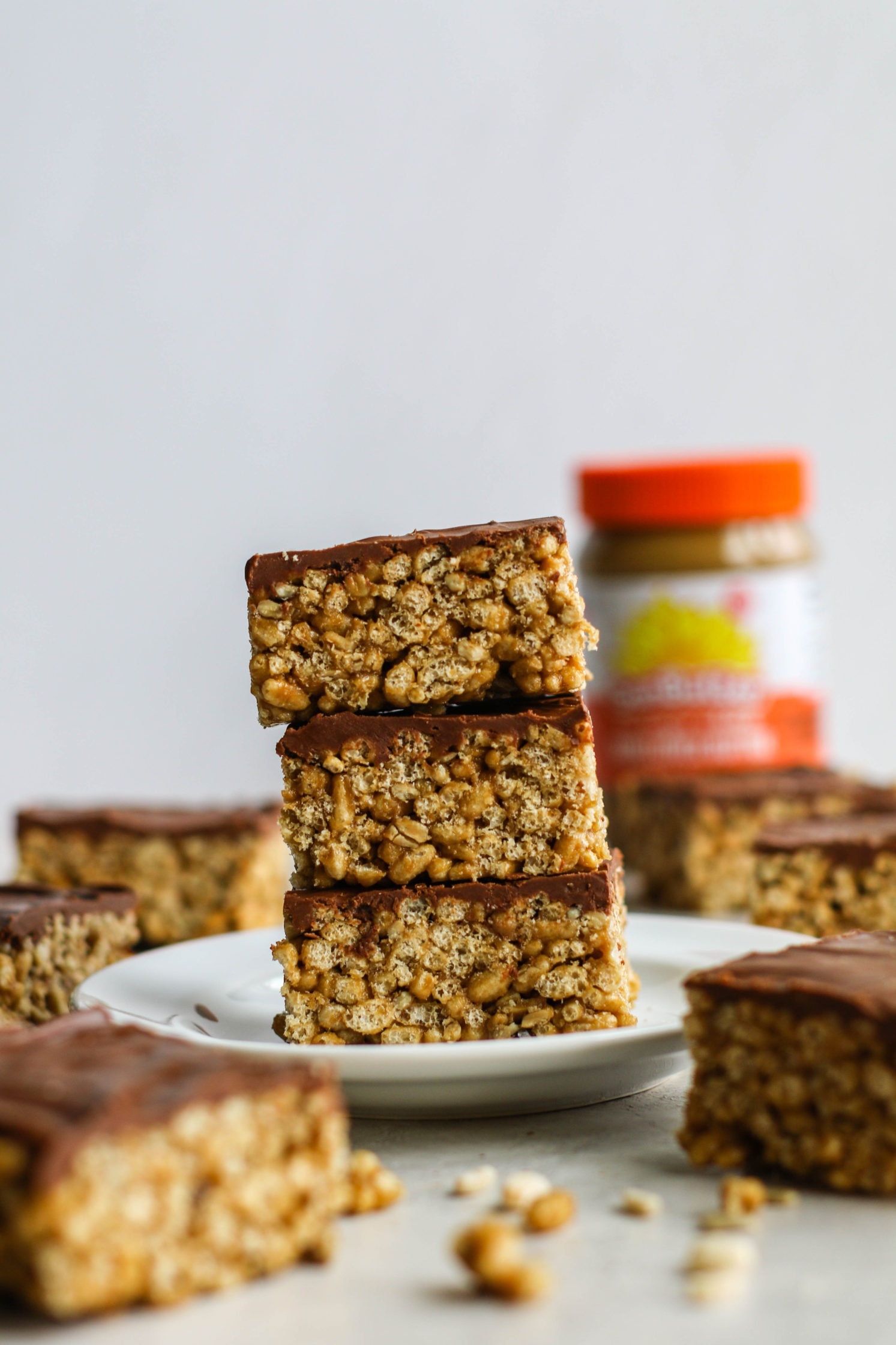 Chocolate SunButter Rice Crispy Treats (NutFree)6 Flora & Vino