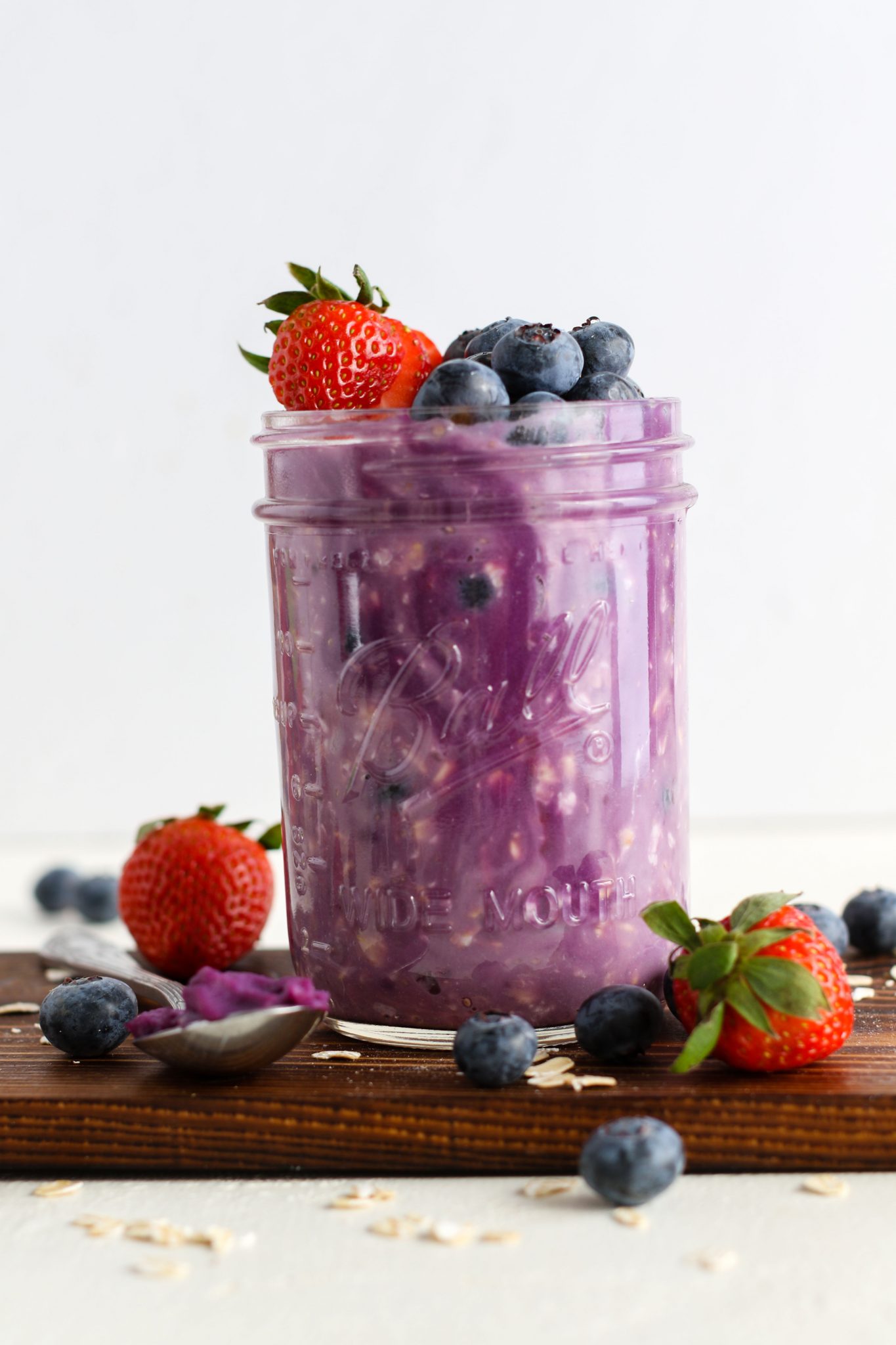 Purple Sweet Potato Overnight Oats