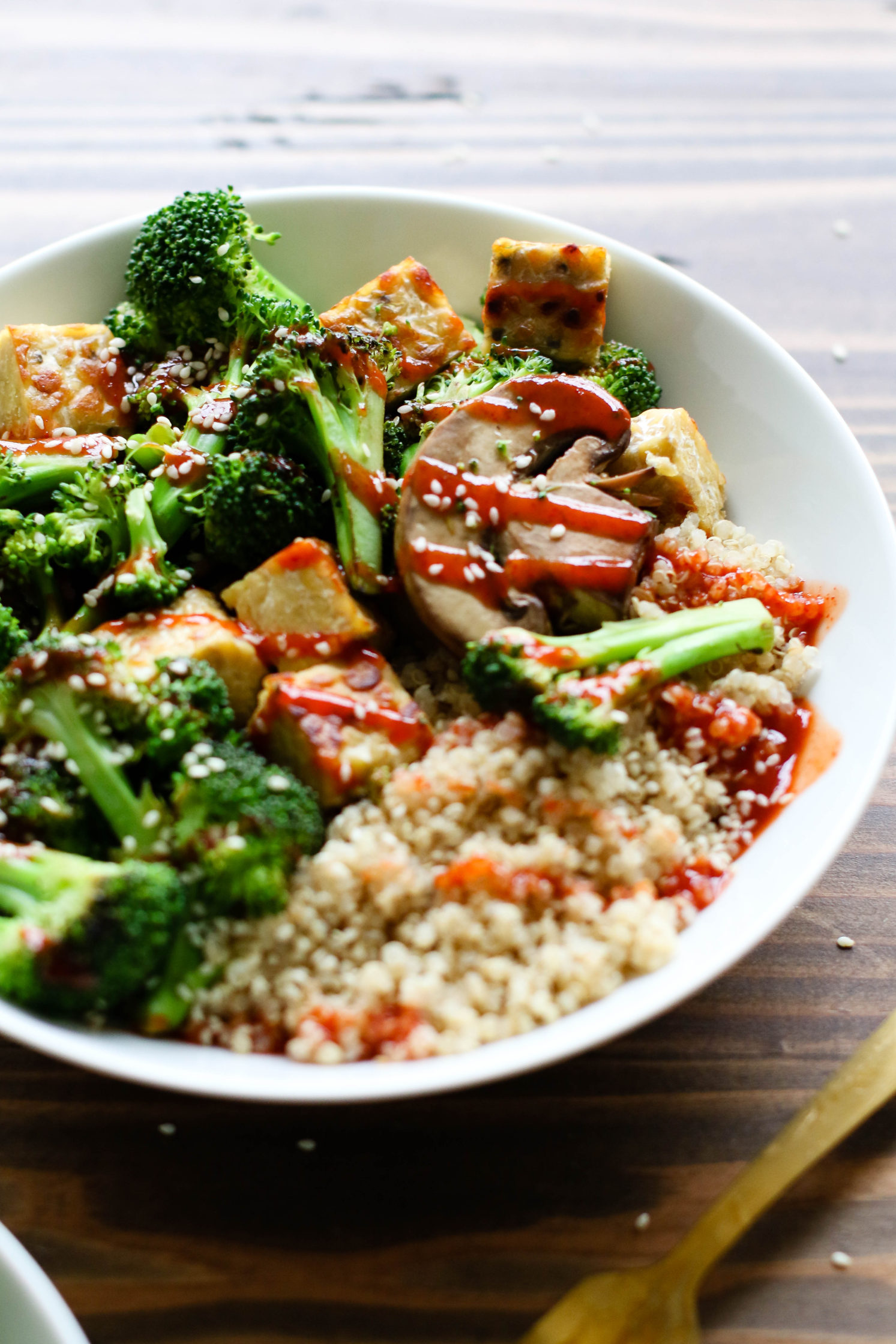 Spicy Sesame Tempeh & Broccoli Stir Fry5 Flora & Vino