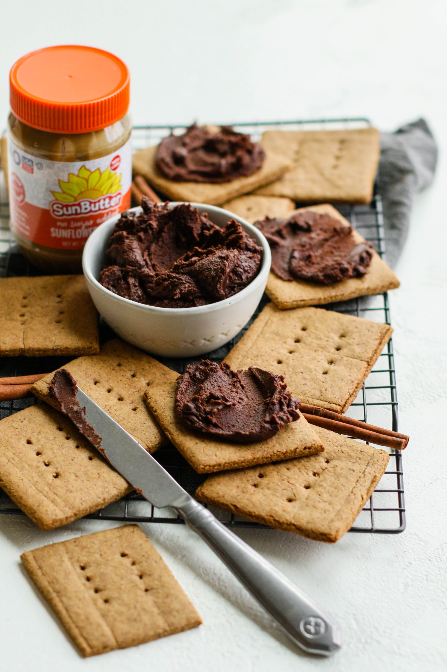 Vegan & Gluten Free Graham Crackers with SunButter Frosting14 Flora