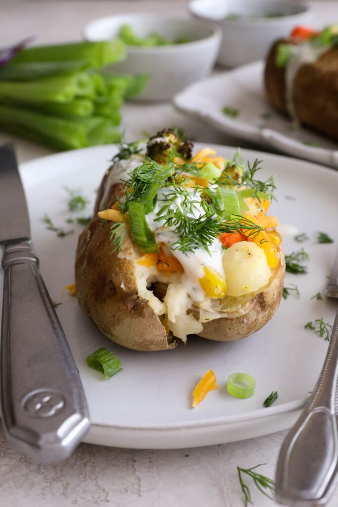 Veggie Loaded Twice Baked Potato11 Flora & Vino