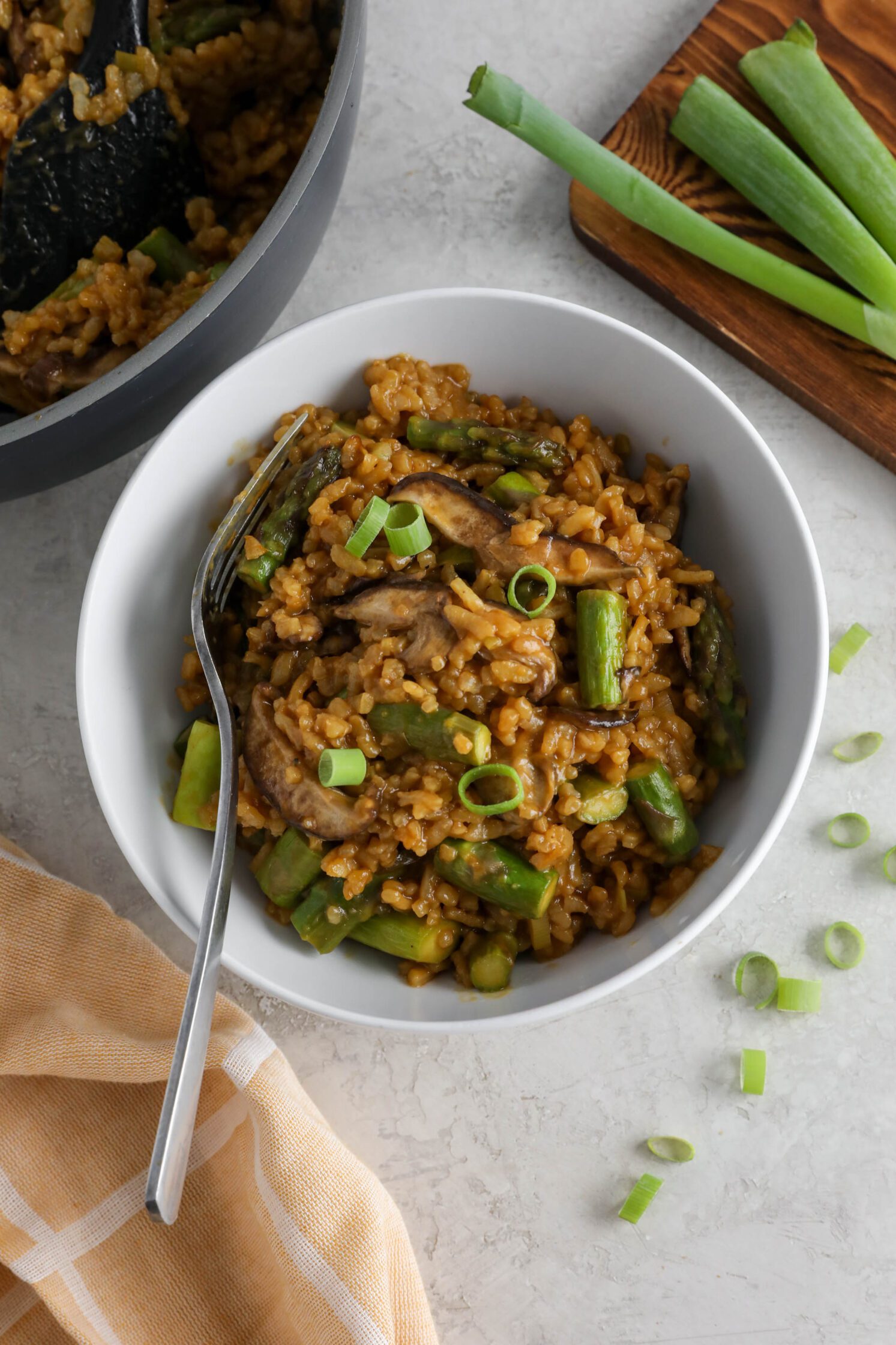 Amaranth Risotto Mushroom & Asparagus Risotto Recipe - Flora & Vino